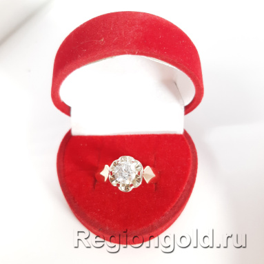 Кольцо СССР из золота с бриллиантом - Ювелирный магазин Регионголд - 383-5399297