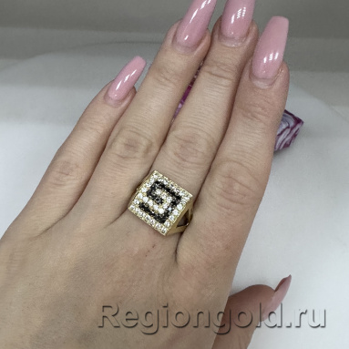 Кольцо из золота с фианитами - Ювелирный магазин Регионголд - 383-5399378