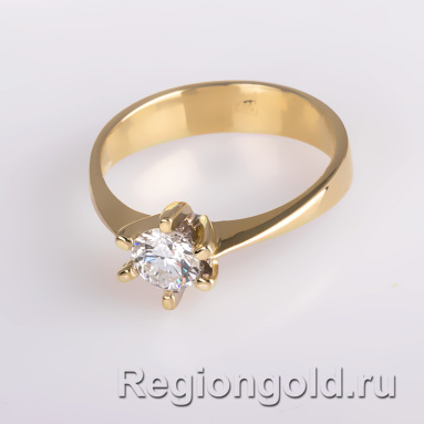Кольцо из золота с бриллиантом - Ювелирный магазин Регионголд - 383-5399301