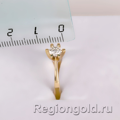 Кольцо из золота с бриллиантом - Ювелирный магазин Регионголд - 383-5399305