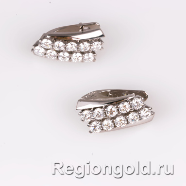 Серьги из золота с бриллиантами - Ювелирный магазин Регионголд - 383-5399452