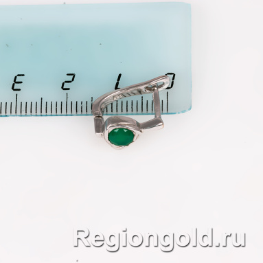 Серьги 925 пробы с агатами - Ювелирный магазин Регионголд - 383-5399262