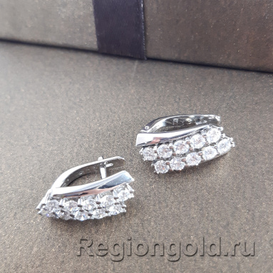 Серьги из золота с бриллиантами - Ювелирный магазин Регионголд - 383-5399455