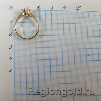 Кольцо из золота с бриллиантом - Ювелирный магазин Регионголд - 383-5399300