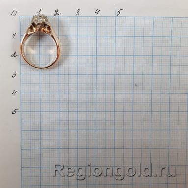 Кольцо СССР из золота с бриллиантом - Ювелирный магазин Регионголд - 383-5399291