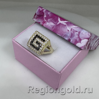 Кольцо из золота с фианитами - Ювелирный магазин Регионголд - 383-5399380