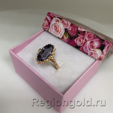 Кольцо СССР из золота с александритом - Ювелирный магазин Регионголд - 383-5399370