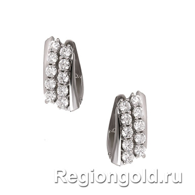 Серьги из золота с бриллиантами - Ювелирный магазин Регионголд